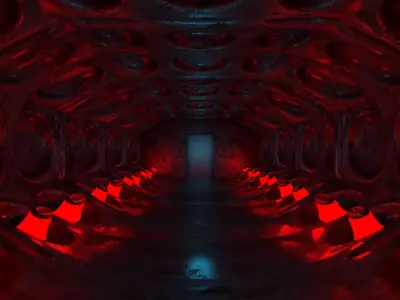 Sci Fi Interior 3D model