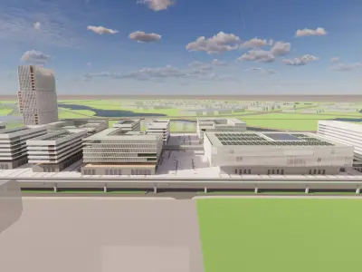 Modern City Block -A16 3D model