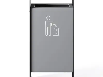 Litter bin Radium by mmcite 3D model