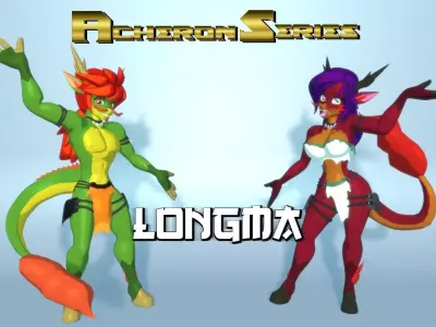 Acheron Longma Nude Low-poly 3D model