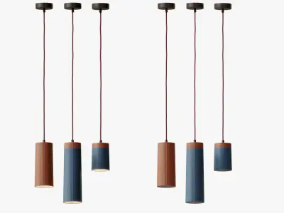 The Rigatoni pendant light 3D model