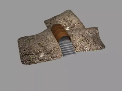 Dusty landscape Free 3D model