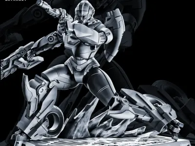 Iron Thighs of Thunder 75mm 3D print model