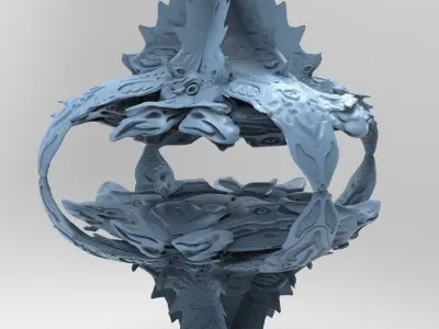 Wraith Hive base 3 3D model