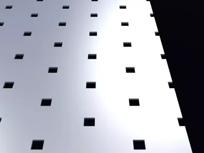 Perforated panel with 5 percent opening 25O135 3D model