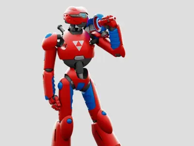 BATTLE DROID ZHOUMI  RIGGED 3D model