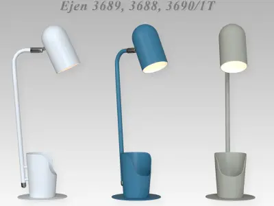 Office table lamp with switch Ejen 3689 - 3688 - 3690 - 1T 3D model