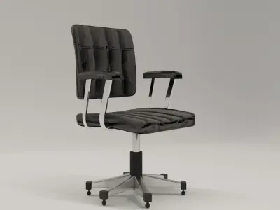 Highly Realistic Office Chair Low-poly 3D model