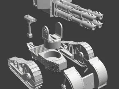 Renault Pattern Rapier Laser Destroyer 3D print model