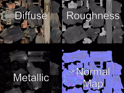 Futuristic Reptilian Figure model pack Low-poly 3D model