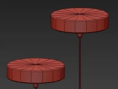 Suspension Blanche Chambre 3D model