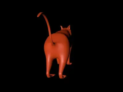 Squirrel 3D Model cat 3D model