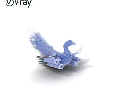 Bombombini Gusini Low-poly 3D model