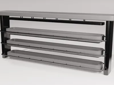 SCI-FI PLANT SHELF 3D model