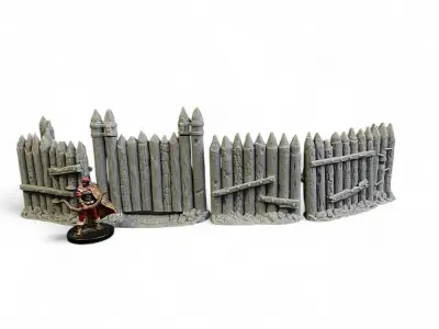 Palisade Walls 3D print model
