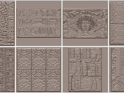 40 Real Alpha Stone Brushes- Stone Brushes-Vol 05 Texture