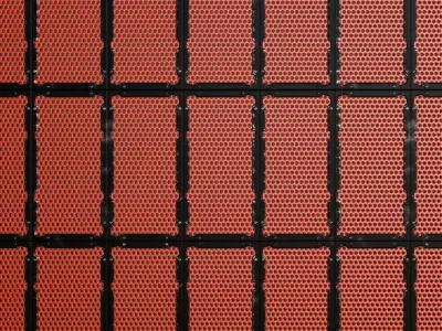 Dark Scratched Perforated Metal PBR SEAMLESS Texture