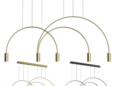 volta 5lt wall pendant scene 01 Low-poly 3D model