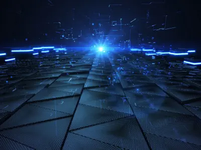Future Technology Cyberpunk Tunnel 3D model