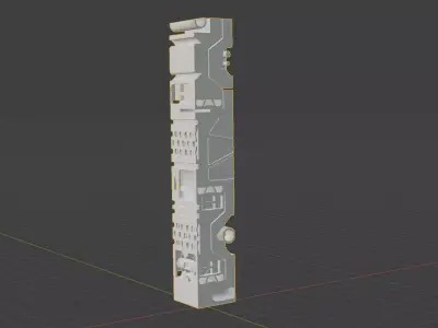 Sci-Fi Hard Surface Pillar 3D model