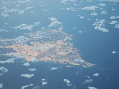 Dakar Senegal City Landscape 3D Model 3D model