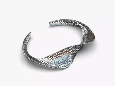 Twisted bracelet 3D print model