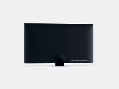 85 QLED 4K Q80D TV Dials 3D model