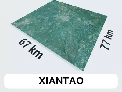 Xiantao China City Landscape 3D Model 3D model