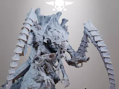 Xenarid Queen 3D print model