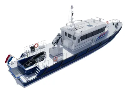 Politieboot P41 3D model