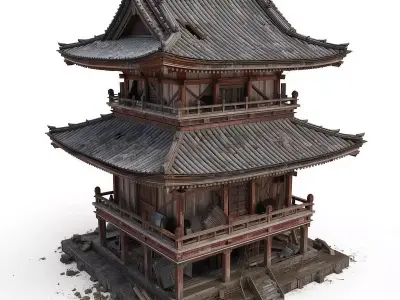 Stylized Jade Pogda 3D Character V03 Low-poly 3D model