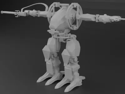 Avatar AMP suit Exoskeleton Robot Low-poly 3D model
