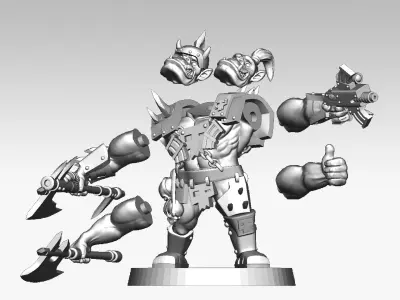 Orc soldier 3D print model 3D print model