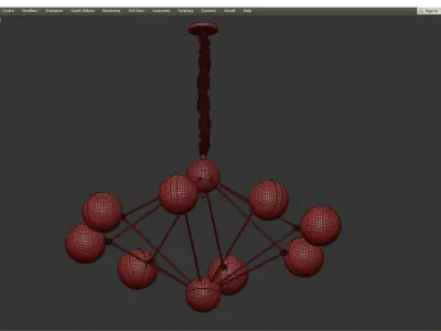 ARDO CHANDELIER 2 Low-poly 3D model