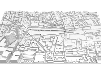 London - Shoreditch - Bishopsgate Goods Yard architecture model 3D model