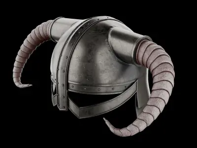 Viking Helmet 3D model