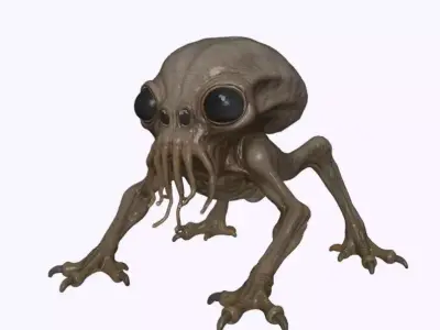 Deep Crawler Alien 3D print model