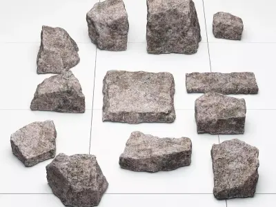 Stone chip plate 3D model