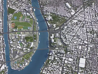 Cairo Low-poly 3D model