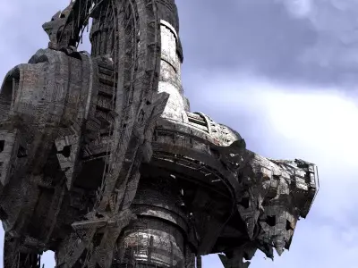 Dark Wraith Giant Mech Tower 4 3D model