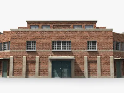 Factory xx28 Low-poly 3D model