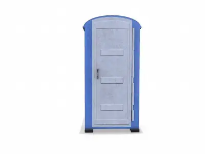 Old Portable Toilet Low-poly PBR Low-poly 3D model