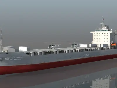  Iranian Navy drone carrier IRIS Shahid Mahdavi C110-3 