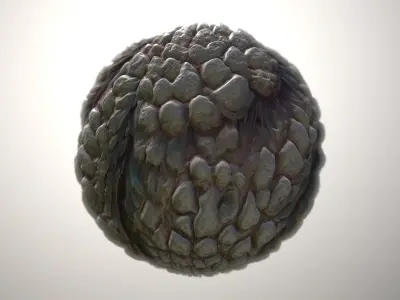 Material Skin Monster 30 Seamless PBR Texture Texture