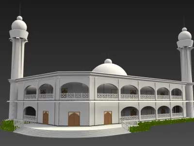 Masjid Architecture 3D model
