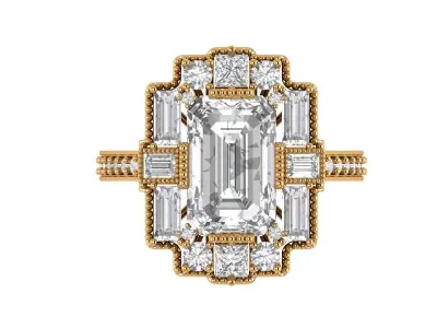 Engagement Ring 3D print model