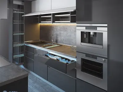 Kitchen Furniture III 3D model