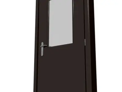 Plastic door 02 3D model