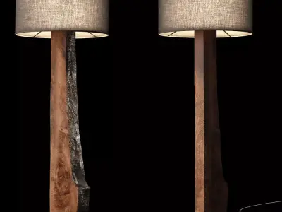 Hudson Black Forest floor lamp Low-poly 3D model