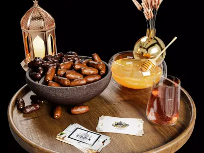 Decorative Ramadan Set 3D model